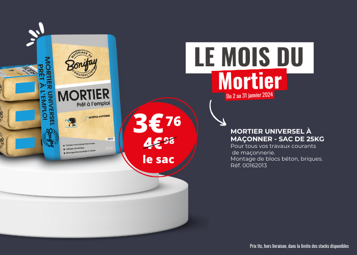 Mortier sac clearance